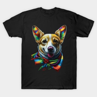 Dogs of Color - #2 (Corgi) T-Shirt